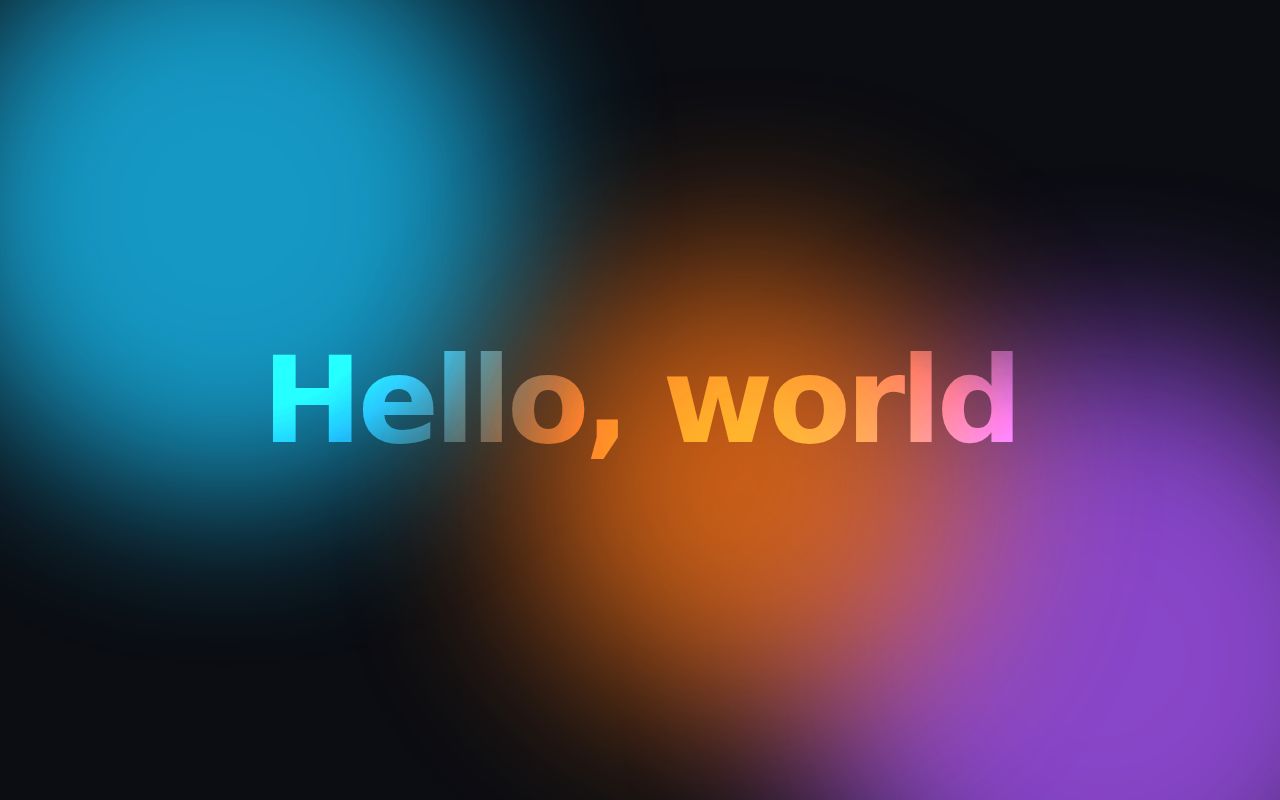 Screenshot of Gradient Blobs